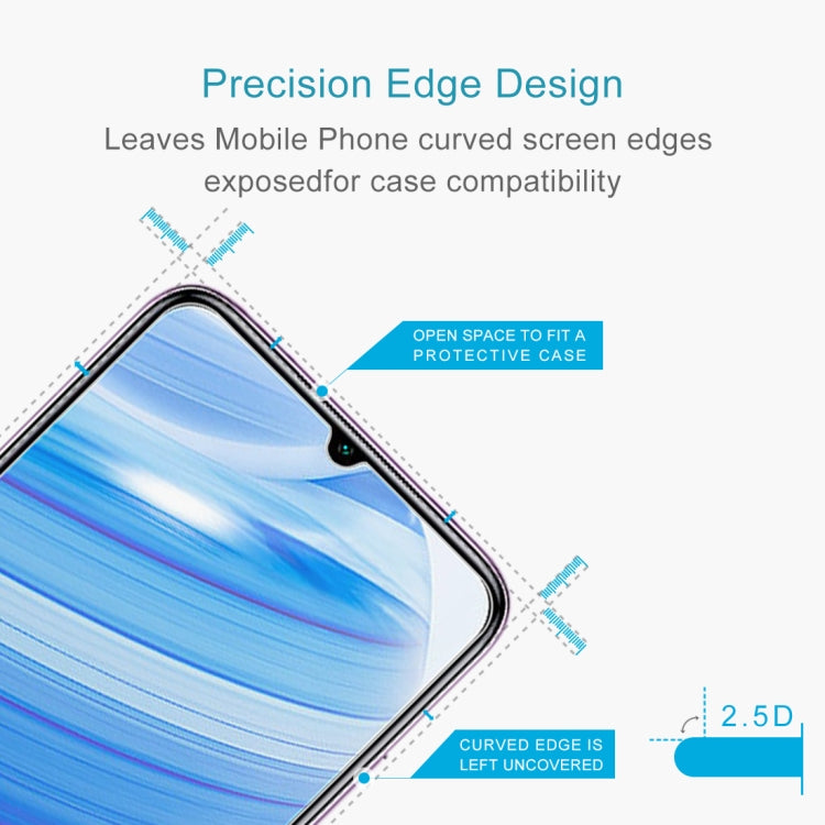 Curved-edge half-screen tempered glass protector for Xiaomi Redmi 10X 4G