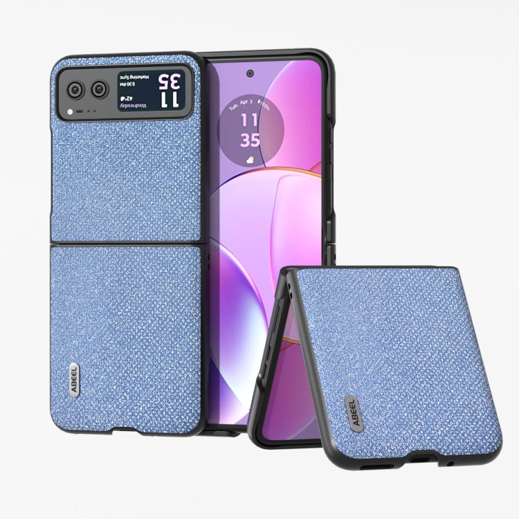 Sapphire blue diamond-edge phone case with two-panel foldable design