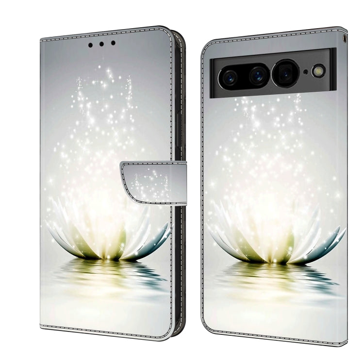 Leather-style phone wallet case with glowing flower bowl print and sparkle dots