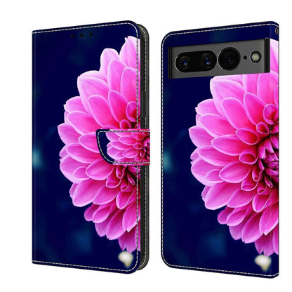 Leather-style phone wallet case with large pink flower and decorative butterfly print