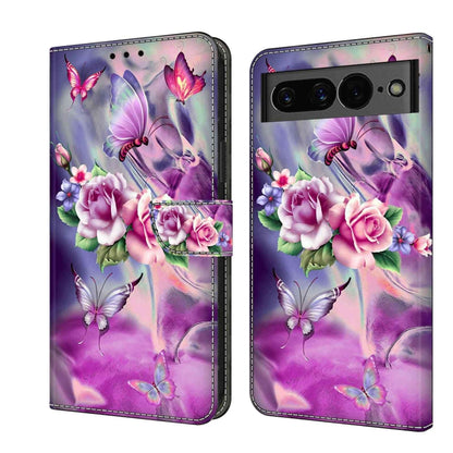 Shockproof 3D crystal phone case with purple butterfly and pink floral artwork