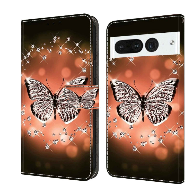 Leather-style phone wallet case with rhinestone butterfly design and magnetic flap