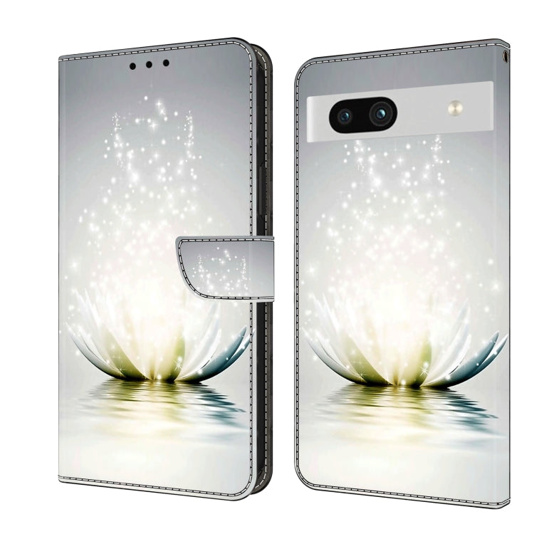 White floral 3D water ripple wallet phone case with magnetic clasp
