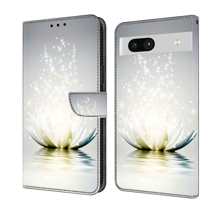 White floral 3D water ripple wallet phone case with magnetic clasp