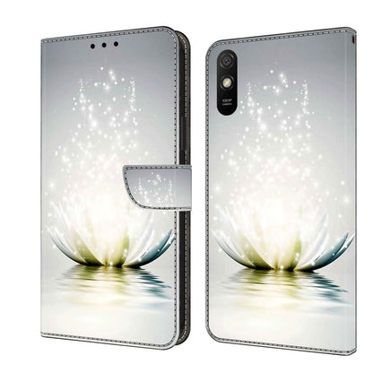 White sparkle flower flip phone case with reflective design and card slot, light gray.