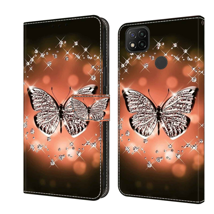 Shockproof protective leather phone case, orange with silver butterfly and star circle design