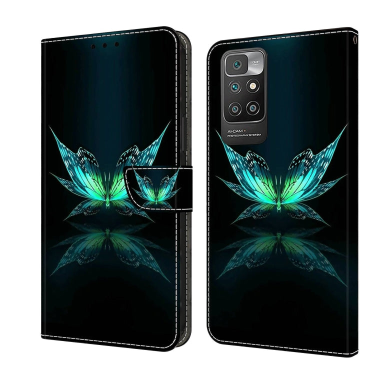 Crystal 3D shockproof protective leather phone case with teal flower art on dark background