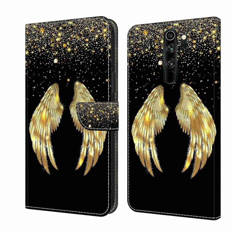 Protective phone case with black and gold glitter design and feather wings pattern