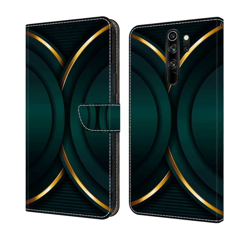 Protective phone case with dark teal and gold abstract swirl frame design