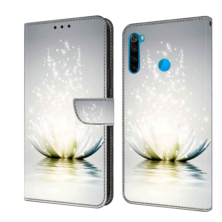White floral and water splash protective phone case with folio flap cover