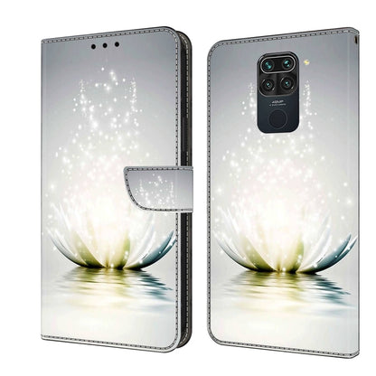Bifold wallet phone case with sparkling white flower design on light gray