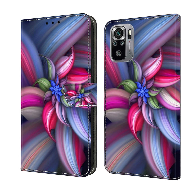 Crystal 3D shockproof leather phone case with colorful flower ribbon art