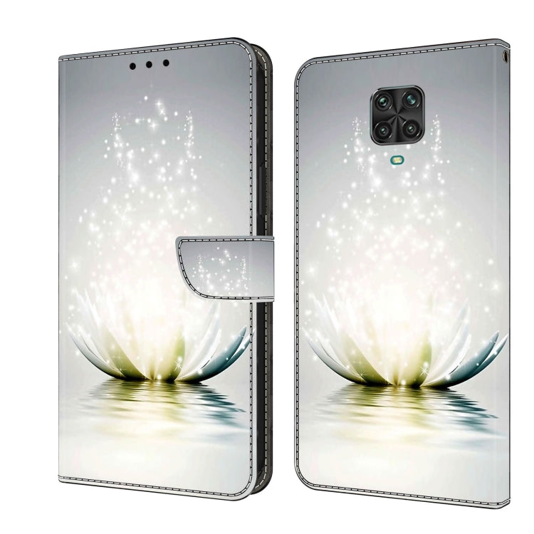 Leather wallet phone case with floating flower and sparkles, flip cover included
