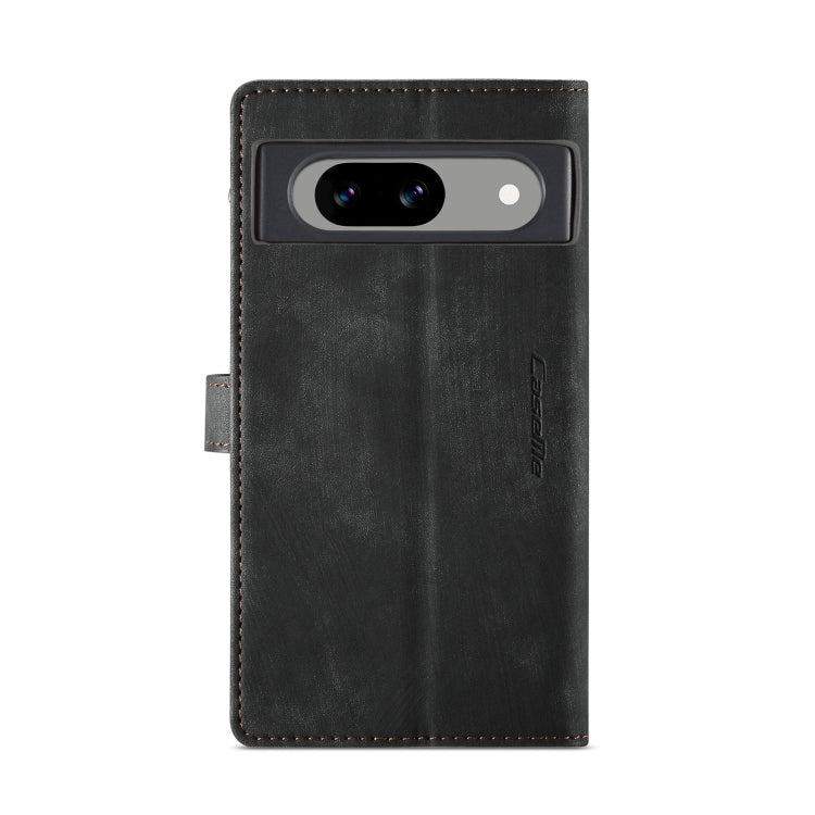 Black leather phone case with stitched edges and camera cutout