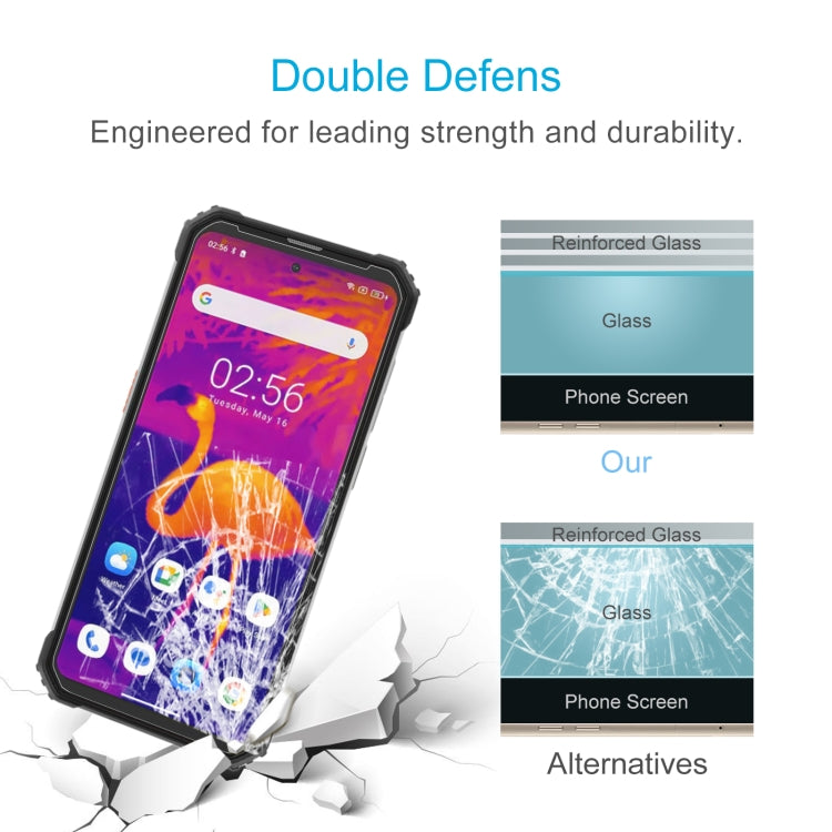 Tempered glass screen protector with reinforced glass layer for added durability