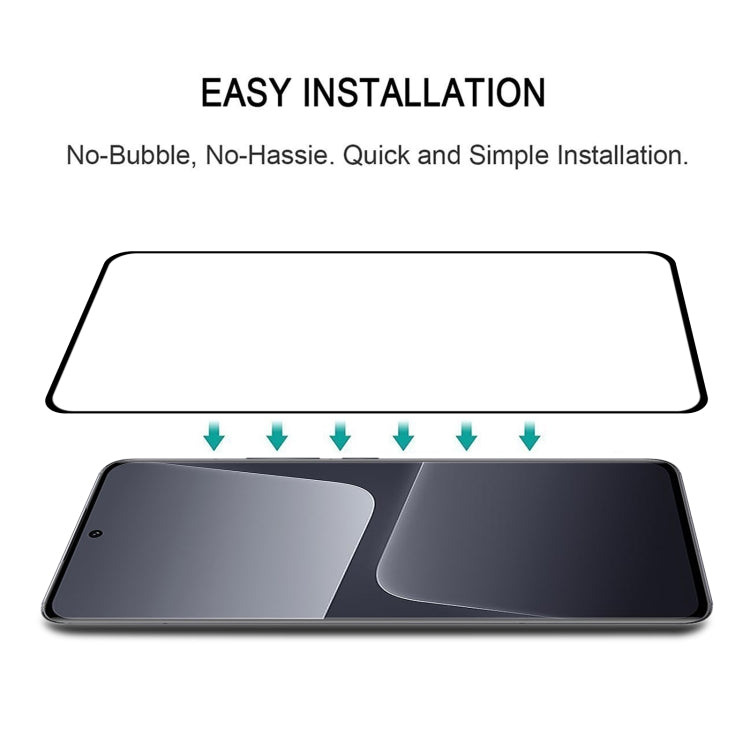 Tempered glass screen protector installation guide with curved top film