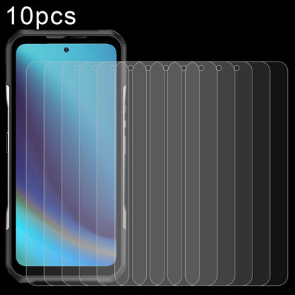 Tempered glass screen protector film set, 2.5D rounded edge, 10-pack for smartphone