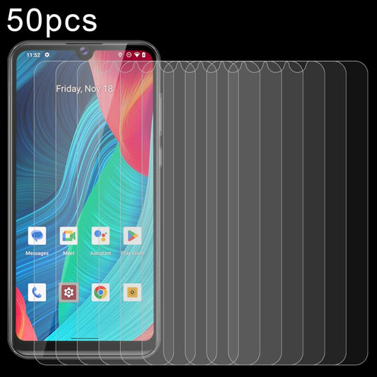 Tempered glass screen protector set with curved edge film over a smartphone display