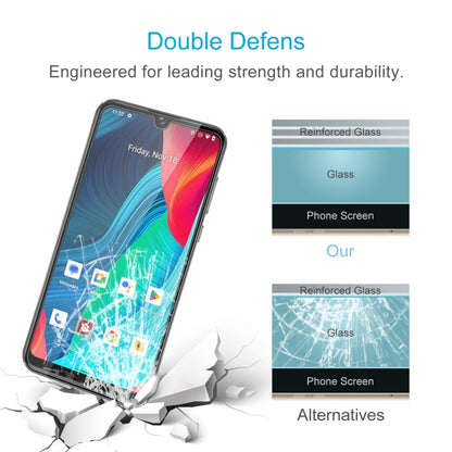 Tempered glass screen protector with reinforced glass showing impact and scratch resistance