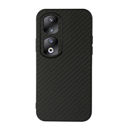 Shockproof phone case with carbon fiber texture, black, dual camera cutouts