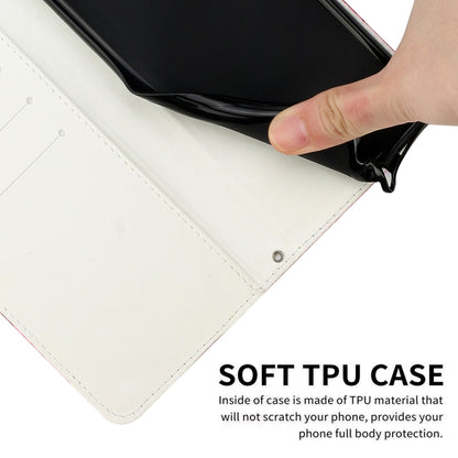 White leather wallet phone case with TPU inner and snap-fastening flap