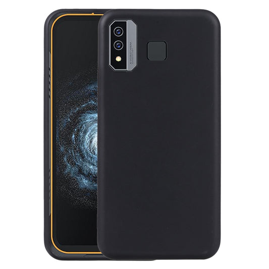 Black TPU phone case with raised camera and screen protection