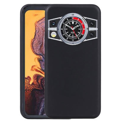 Black TPU phone case with camera module cutouts and strap-style design