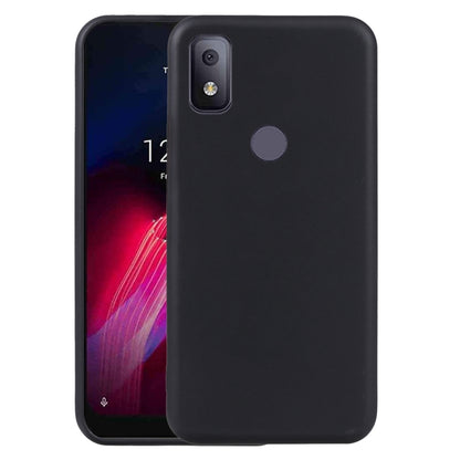Black TPU phone case with camera cutout and raised edges