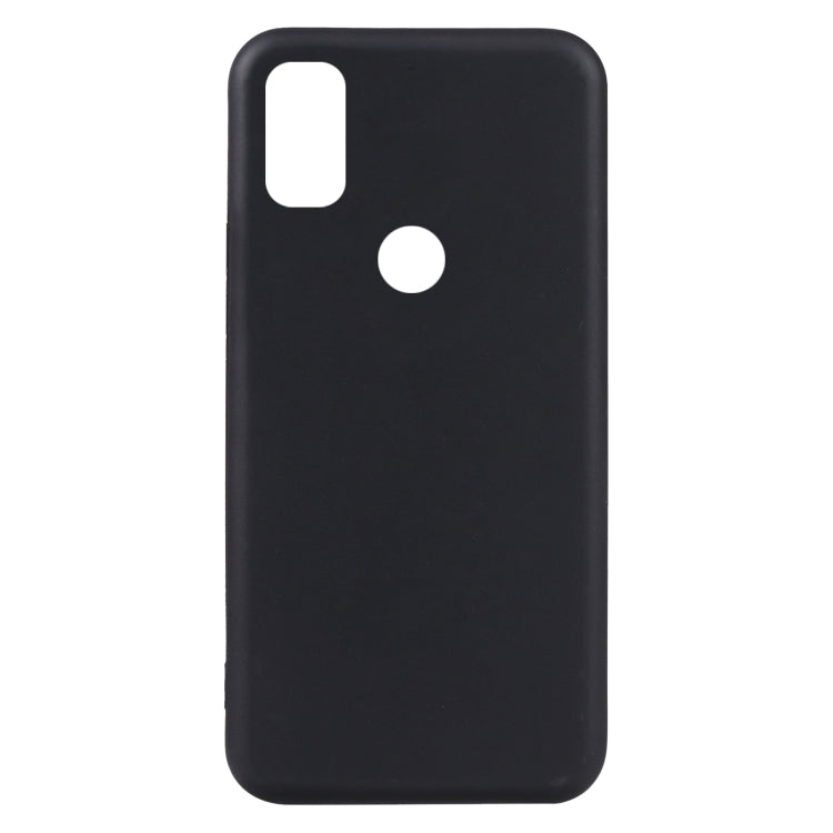 Black TPU phone case back with camera window and speaker cutout