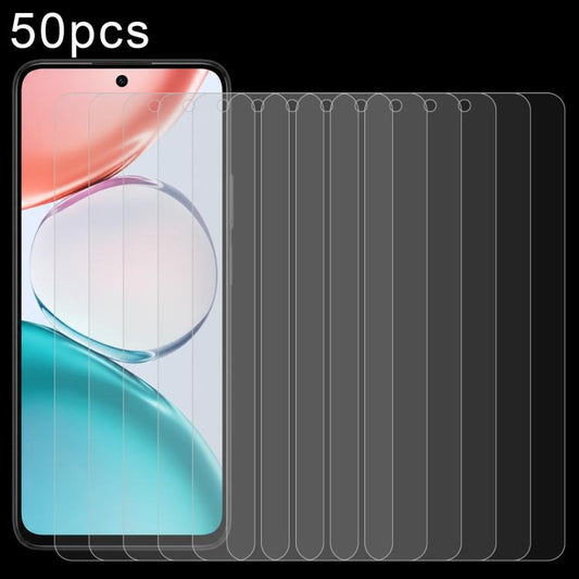 50-pack tempered glass screen protector film with 2.5D curved edges