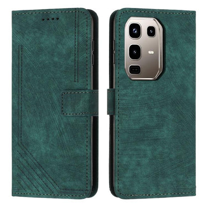 Skin Feel Stripe Pattern Leather Phone Case with Lanyard, For Infinix Hot 70 Pro 5G, For Infinix Hot 70 5G, For Infinix Note Edge 5G, For Infinix Smart 20 4G, For Infinix Note 60 / 60 Pro 5G, For Infinix Hot 60 4G / Hot 60i 4G, For Infinix Hot 60 Pro+ ...