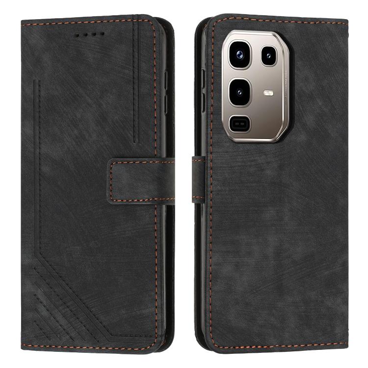 Skin Feel Stripe Pattern Leather Phone Case with Lanyard, For Infinix Hot 70 Pro 5G, For Infinix Hot 70 5G, For Infinix Note Edge 5G, For Infinix Smart 20 4G, For Infinix Note 60 / 60 Pro 5G, For Infinix Hot 60 4G / Hot 60i 4G, For Infinix Hot 60 Pro+ ...