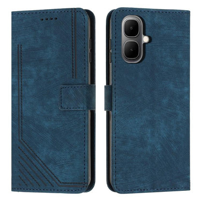 Skin Feel Stripe Pattern Leather Phone Case with Lanyard, For Infinix Hot 70 Pro 5G, For Infinix Hot 70 5G, For Infinix Note Edge 5G, For Infinix Smart 20 4G, For Infinix Note 60 / 60 Pro 5G, For Infinix Hot 60 4G / Hot 60i 4G, For Infinix Hot 60 Pro+ ...
