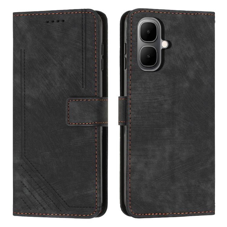 Skin Feel Stripe Pattern Leather Phone Case with Lanyard, For Infinix Hot 70 Pro 5G, For Infinix Hot 70 5G, For Infinix Note Edge 5G, For Infinix Smart 20 4G, For Infinix Note 60 / 60 Pro 5G, For Infinix Hot 60 4G / Hot 60i 4G, For Infinix Hot 60 Pro+ ...