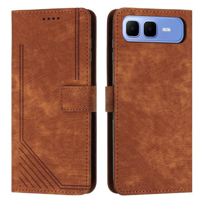 Skin Feel Stripe Pattern Leather Phone Case with Lanyard, For Infinix Hot 70 Pro 5G, For Infinix Hot 70 5G, For Infinix Note Edge 5G, For Infinix Smart 20 4G, For Infinix Note 60 / 60 Pro 5G, For Infinix Hot 60 4G / Hot 60i 4G, For Infinix Hot 60 Pro+ ...