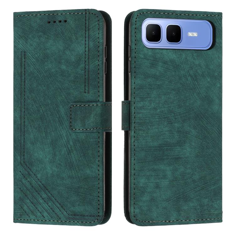 Skin Feel Stripe Pattern Leather Phone Case with Lanyard, For Infinix Hot 70 Pro 5G, For Infinix Hot 70 5G, For Infinix Note Edge 5G, For Infinix Smart 20 4G, For Infinix Note 60 / 60 Pro 5G, For Infinix Hot 60 4G / Hot 60i 4G, For Infinix Hot 60 Pro+ ...