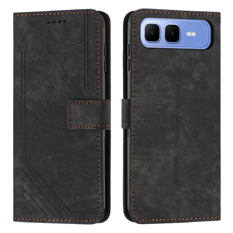 Skin Feel Stripe Pattern Leather Phone Case with Lanyard, For Infinix Hot 70 Pro 5G, For Infinix Hot 70 5G, For Infinix Note Edge 5G, For Infinix Smart 20 4G, For Infinix Note 60 / 60 Pro 5G, For Infinix Hot 60 4G / Hot 60i 4G, For Infinix Hot 60 Pro+ ...