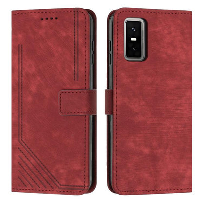 Skin Feel Stripe Pattern Leather Phone Case with Lanyard, For Infinix Hot 70 Pro 5G, For Infinix Hot 70 5G, For Infinix Note Edge 5G, For Infinix Smart 20 4G, For Infinix Note 60 / 60 Pro 5G, For Infinix Hot 60 4G / Hot 60i 4G, For Infinix Hot 60 Pro+ ...