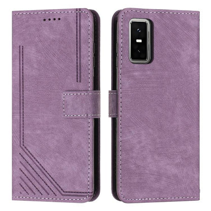 Skin Feel Stripe Pattern Leather Phone Case with Lanyard, For Infinix Hot 70 Pro 5G, For Infinix Hot 70 5G, For Infinix Note Edge 5G, For Infinix Smart 20 4G, For Infinix Note 60 / 60 Pro 5G, For Infinix Hot 60 4G / Hot 60i 4G, For Infinix Hot 60 Pro+ ...