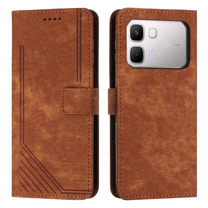 Skin Feel Stripe Pattern Leather Phone Case with Lanyard, For Infinix Hot 70 Pro 5G, For Infinix Hot 70 5G, For Infinix Note Edge 5G, For Infinix Smart 20 4G, For Infinix Note 60 / 60 Pro 5G, For Infinix Hot 60 4G / Hot 60i 4G, For Infinix Hot 60 Pro+ ...