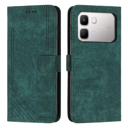 Skin Feel Stripe Pattern Leather Phone Case with Lanyard, For Infinix Hot 70 Pro 5G, For Infinix Hot 70 5G, For Infinix Note Edge 5G, For Infinix Smart 20 4G, For Infinix Note 60 / 60 Pro 5G, For Infinix Hot 60 4G / Hot 60i 4G, For Infinix Hot 60 Pro+ ...