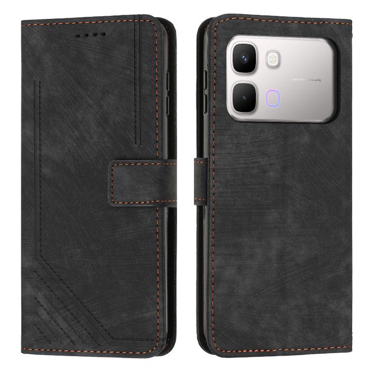 Skin Feel Stripe Pattern Leather Phone Case with Lanyard, For Infinix Hot 70 Pro 5G, For Infinix Hot 70 5G, For Infinix Note Edge 5G, For Infinix Smart 20 4G, For Infinix Note 60 / 60 Pro 5G, For Infinix Hot 60 4G / Hot 60i 4G, For Infinix Hot 60 Pro+ ...