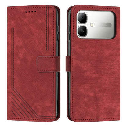 Skin Feel Stripe Pattern Leather Phone Case with Lanyard, For Infinix Hot 70 Pro 5G, For Infinix Hot 70 5G, For Infinix Note Edge 5G, For Infinix Smart 20 4G, For Infinix Note 60 / 60 Pro 5G, For Infinix Hot 60 4G / Hot 60i 4G, For Infinix Hot 60 Pro+ ...