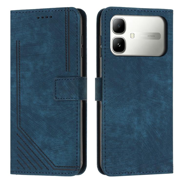 Skin Feel Stripe Pattern Leather Phone Case with Lanyard, For Infinix Hot 70 Pro 5G, For Infinix Hot 70 5G, For Infinix Note Edge 5G, For Infinix Smart 20 4G, For Infinix Note 60 / 60 Pro 5G, For Infinix Hot 60 4G / Hot 60i 4G, For Infinix Hot 60 Pro+ ...