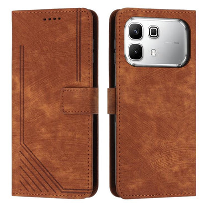 Skin Feel Stripe Pattern Leather Phone Case with Lanyard, For Infinix Hot 70 Pro 5G, For Infinix Hot 70 5G, For Infinix Note Edge 5G, For Infinix Smart 20 4G, For Infinix Note 60 / 60 Pro 5G, For Infinix Hot 60 4G / Hot 60i 4G, For Infinix Hot 60 Pro+ ...