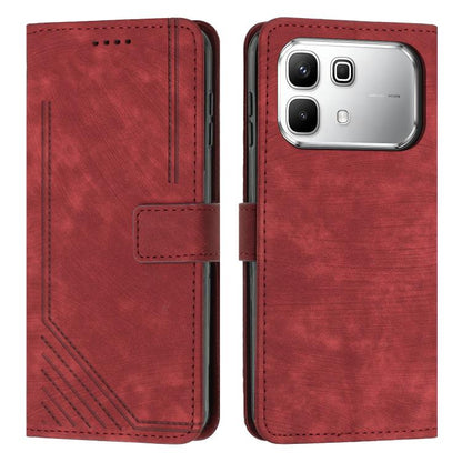 Skin Feel Stripe Pattern Leather Phone Case with Lanyard, For Infinix Hot 70 Pro 5G, For Infinix Hot 70 5G, For Infinix Note Edge 5G, For Infinix Smart 20 4G, For Infinix Note 60 / 60 Pro 5G, For Infinix Hot 60 4G / Hot 60i 4G, For Infinix Hot 60 Pro+ ...