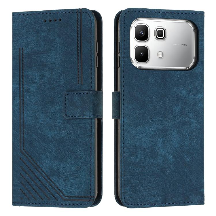 Skin Feel Stripe Pattern Leather Phone Case with Lanyard, For Infinix Hot 70 Pro 5G, For Infinix Hot 70 5G, For Infinix Note Edge 5G, For Infinix Smart 20 4G, For Infinix Note 60 / 60 Pro 5G, For Infinix Hot 60 4G / Hot 60i 4G, For Infinix Hot 60 Pro+ ...