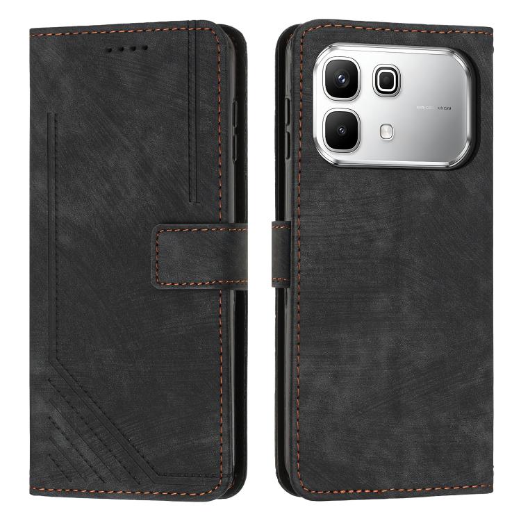 Skin Feel Stripe Pattern Leather Phone Case with Lanyard, For Infinix Hot 70 Pro 5G, For Infinix Hot 70 5G, For Infinix Note Edge 5G, For Infinix Smart 20 4G, For Infinix Note 60 / 60 Pro 5G, For Infinix Hot 60 4G / Hot 60i 4G, For Infinix Hot 60 Pro+ ...