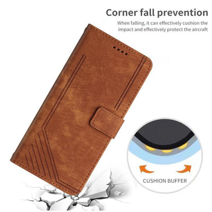 Skin Feel Stripe Pattern Leather Phone Case with Lanyard, For Infinix Hot 70 Pro 5G, For Infinix Hot 70 5G, For Infinix Note Edge 5G, For Infinix Smart 20 4G, For Infinix Note 60 / 60 Pro 5G, For Infinix Hot 60 4G / Hot 60i 4G, For Infinix Hot 60 Pro+ ...