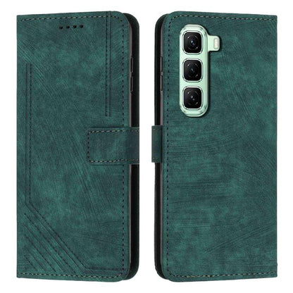 Skin Feel Stripe Pattern Leather Phone Case with Lanyard, For Infinix Hot 70 Pro 5G, For Infinix Hot 70 5G, For Infinix Note Edge 5G, For Infinix Smart 20 4G, For Infinix Note 60 / 60 Pro 5G, For Infinix Hot 60 4G / Hot 60i 4G, For Infinix Hot 60 Pro+ ...